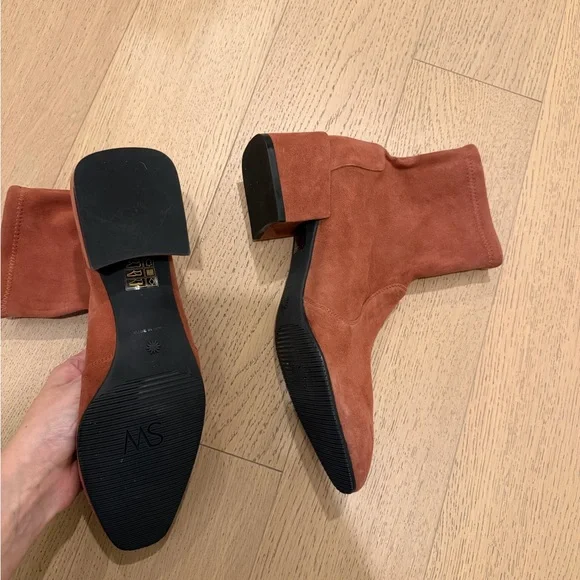 Stuart Weitzman Women's Sleek 60 Sock Booties - Picture 5 of 11